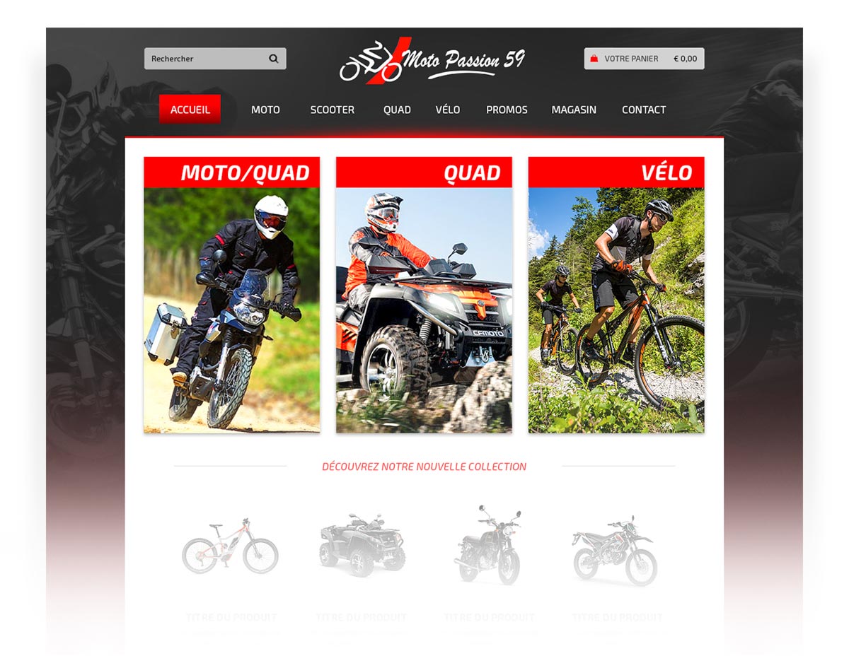 site e-commerce moto passion